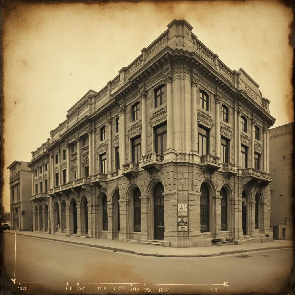 Edificio histórico de finanzas en Argentina